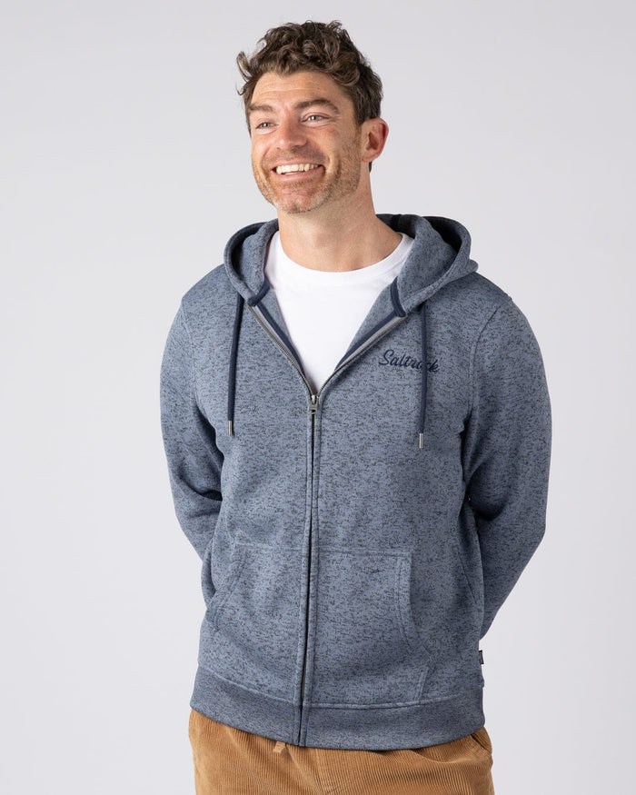 Levis Mens Water Resistant Zip Hoodie in Blue