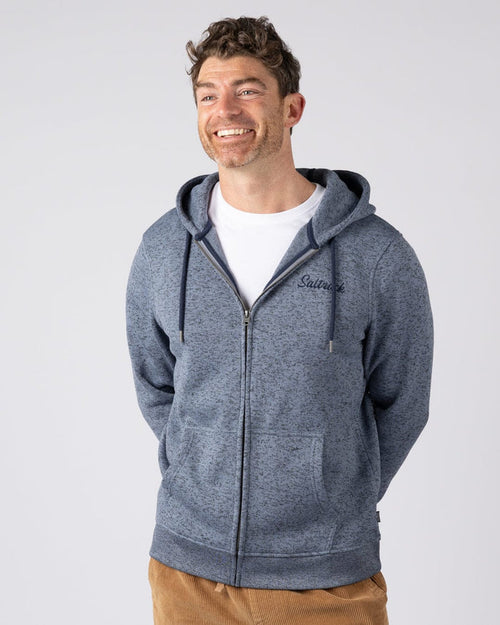 Levis Mens Water Resistant Zip Hoodie in Blue