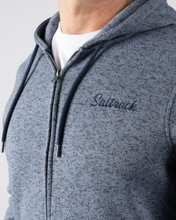 Levis Mens Water Resistant Zip Hoodie in Blue