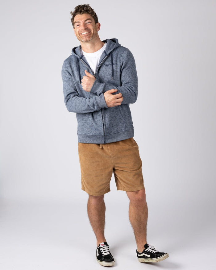 Levis Mens Water Resistant Zip Hoodie in Blue
