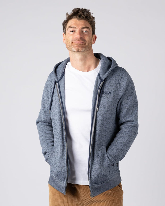 Levis Mens Water Resistant Zip Hoodie in Blue