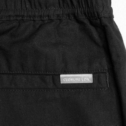 Linen Blend Pant | Black