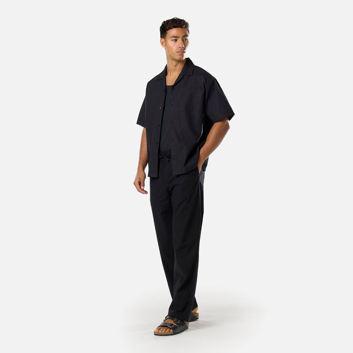 Linen Blend Pant | Black