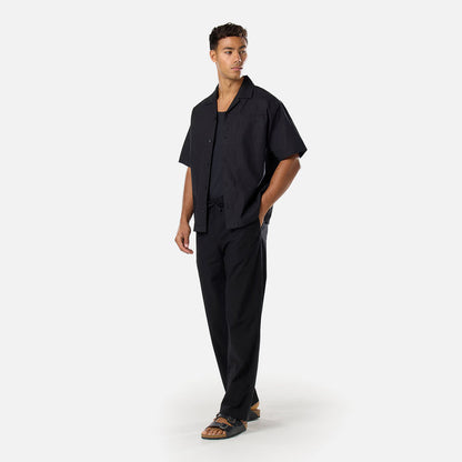 Linen Blend Pant | Black