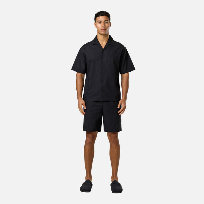 Linen Blend Short | Black