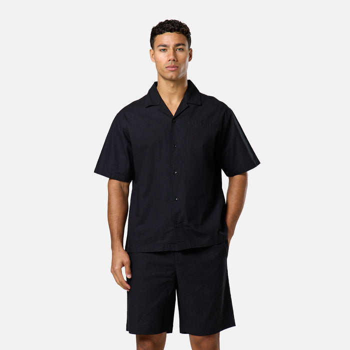 Linen Blend Short | Black