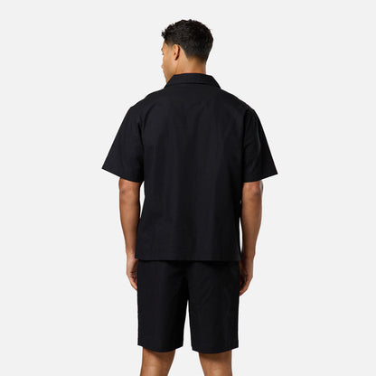 Linen Blend Short | Black