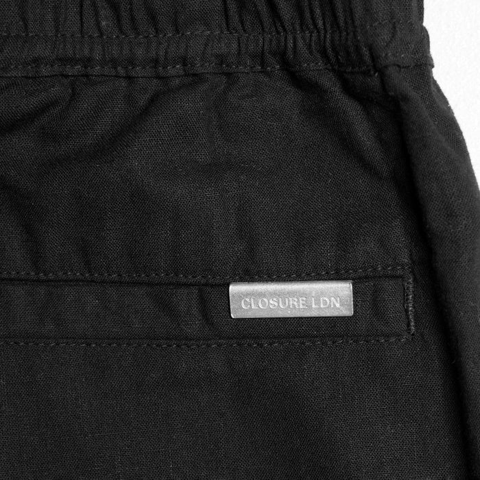 Linen Blend Short | Black