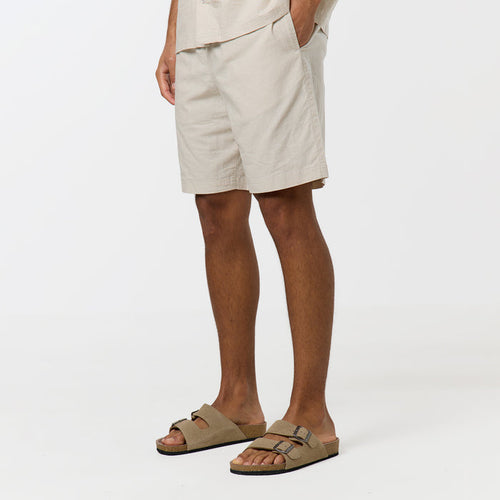 Linen Blend Short | Stone