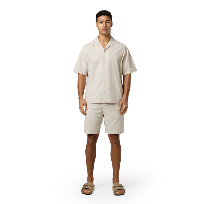 Linen Blend Short | Stone