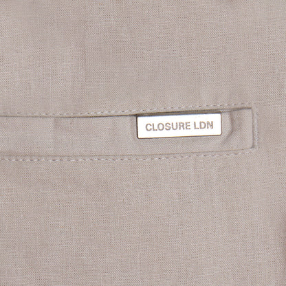 Linen Blend Short | Stone