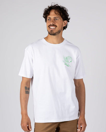 Live Fast Mens Short Sleeve T-Shirt in White