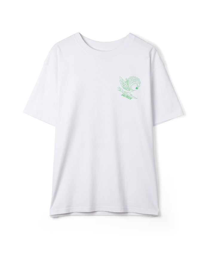 Live Fast Mens Short Sleeve T-Shirt in White