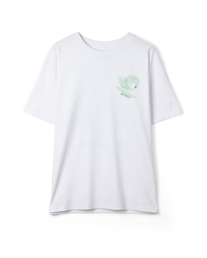 Live Fast Mens Short Sleeve T-Shirt in White