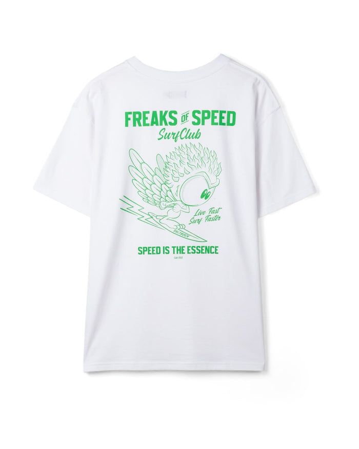 Live Fast Mens Short Sleeve T-Shirt in White