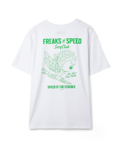 Live Fast Mens Short Sleeve T-Shirt in White