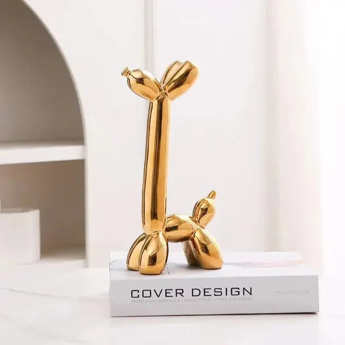 Long Neck Balloon Giraffe Statue  | Figurine | Home Décor