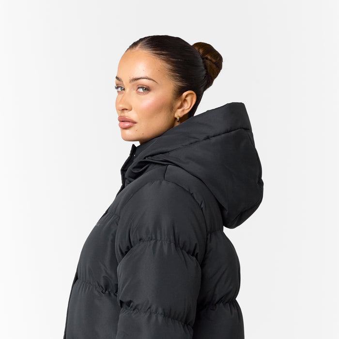 Longline Puffer | Black