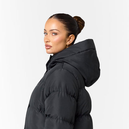 Longline Puffer | Black