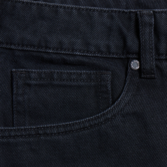 Loose Fit Denim Short | Black Wash