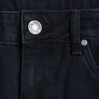 Loose Fit Denim Short | Black Wash