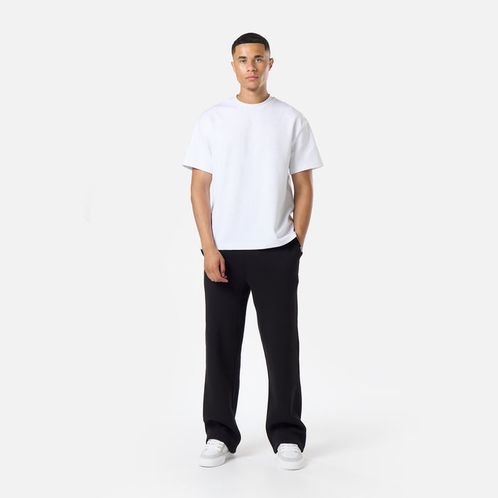 Loose Fit Open Hem Jogger |  Black