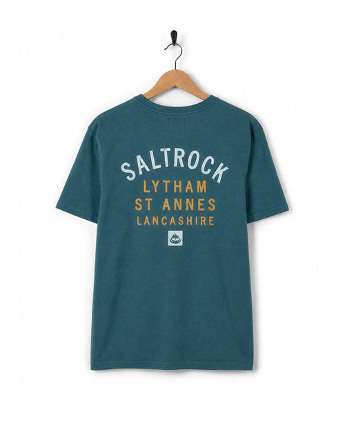 Lytham St Annes Mens Location T-Shirt in Teal