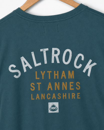 Lytham St Annes Mens Location T-Shirt in Teal