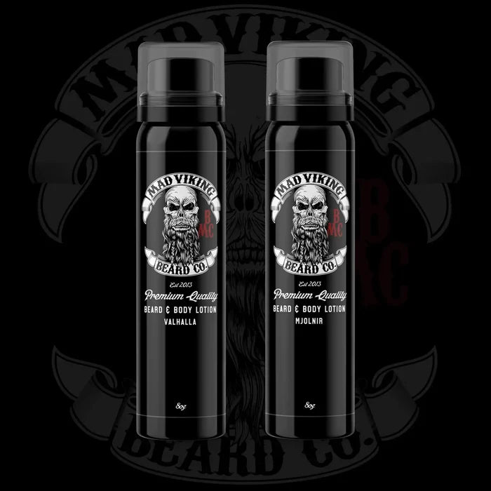 MAD VIKING BEARD & BODY LOTION SPRAY 2 PACK