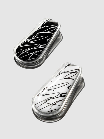 Signature clips displayed on a neutral background.