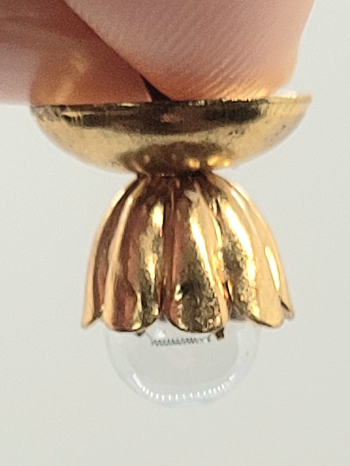 Marie Tonner Flowery Golden Ceiling Light