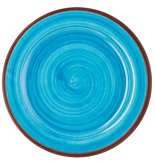 Mario Luca Giusti Plates Mario Luca Giusti Saint Tropez Turquoise Dinner Plates Set of 12Pcs Brand
