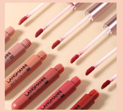 Matte Velvet Lip Gloss Set - 6 Waterproof Colors - view 2