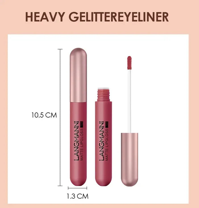 Matte Velvet Lip Gloss Set - 6 Waterproof Colors - view 3