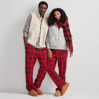 Men's Eddie's Favorite Flannel Pajama Pants-Cardinal-Regular-2