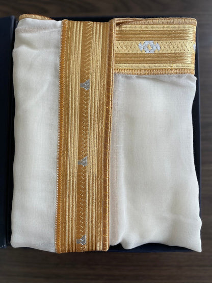 Men's High Quality Off-White Bisht