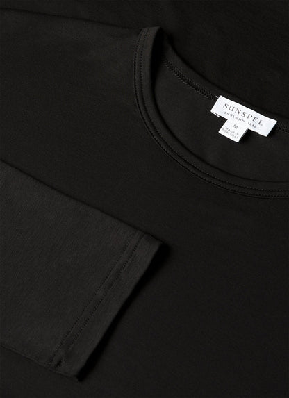 Men's Long Sleeve Tencel™ T-shirt in Black