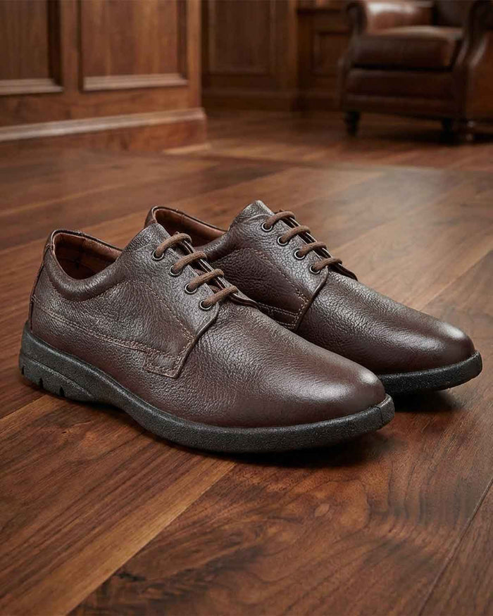 Mens Padders Lace up Shoe - Brown - Country Collection