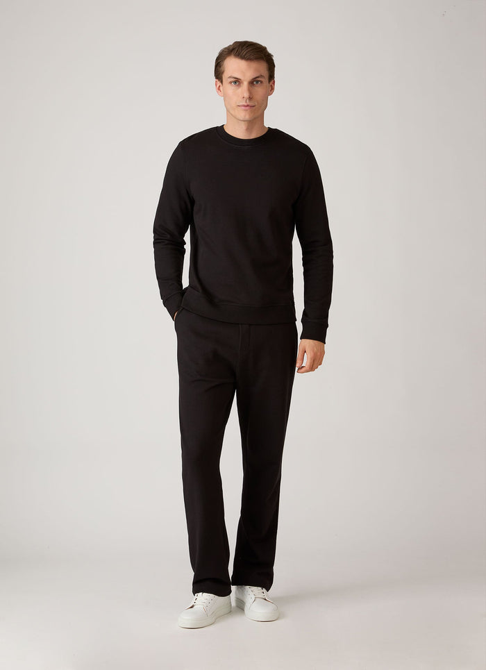 Men's Supima Loopback Sweatpants in Black