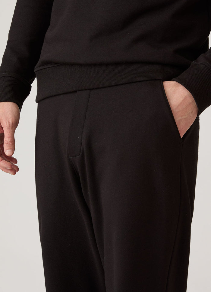 Men's Supima Loopback Sweatpants in Black