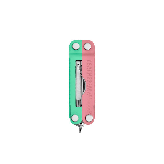 Bayside Leatherman Micra® multi-tool closed, showcasing the tweezers and Leatherman brand on one handle.