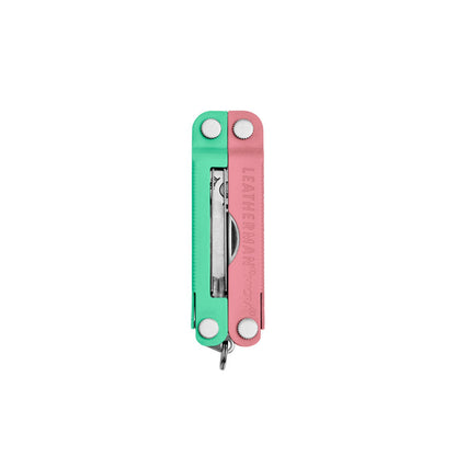 Bayside Leatherman Micra® multi-tool closed, showcasing the tweezers and Leatherman brand on one handle.