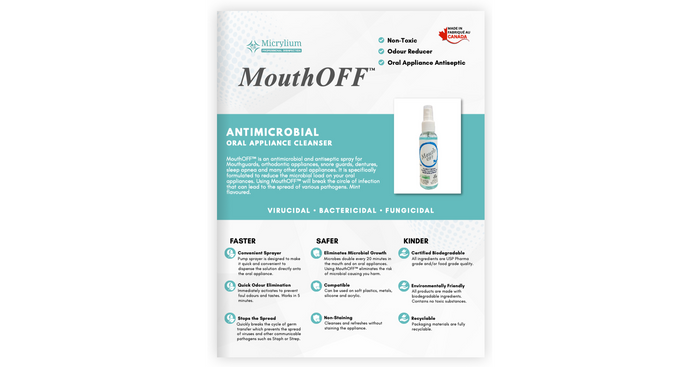 Micrylium MouthOFF Oral Appliance Device Cleanser (60ml)