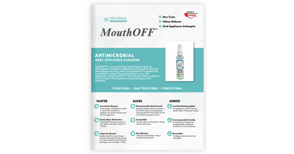 Micrylium MouthOFF Oral Appliance Device Cleanser (60ml)