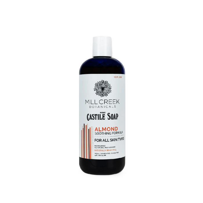 Mill Creek Botanicals Pure Castile Soap Almond Soothing Formula 414ml