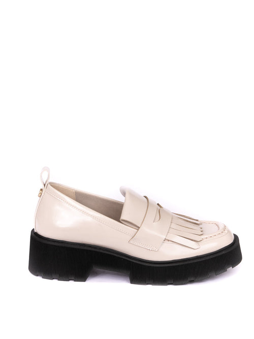 STEVE MADDEN Mocassino marleight crema MARLEIGH PATENT-BONE