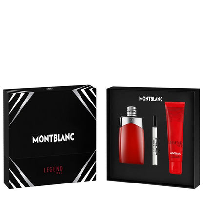 MontBlanc Legend Red Gift Set 3 Piece - EDP 3.3 oz, Mini & Shower Gel