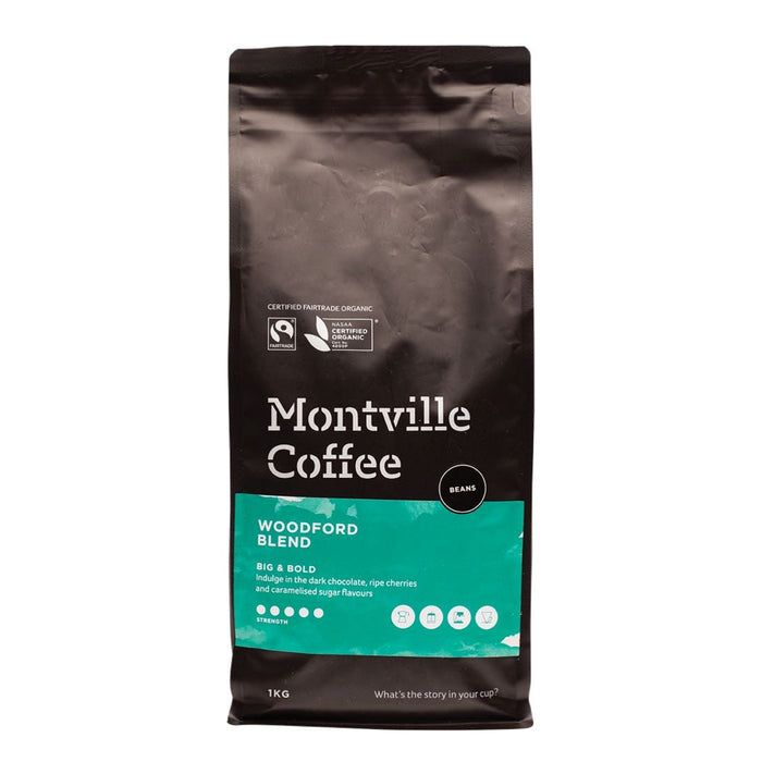 MONTVILLE COFFEE Coffee Beans Woodford Blend 1kg - L'Organic