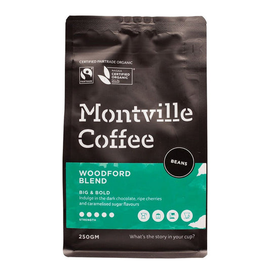 MONTVILLE COFFEE Coffee Beans Woodford Blend 250g - L'Organic
