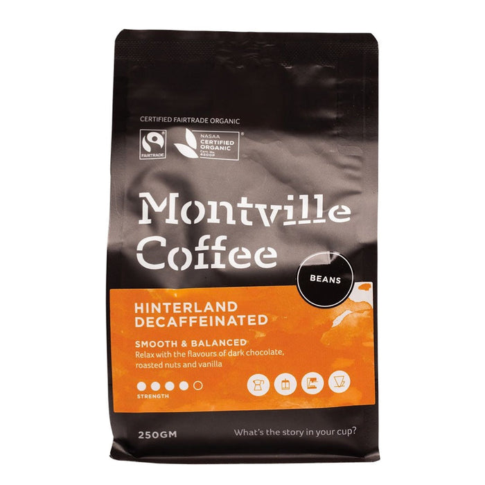 Montville Coffee Decaf Hinterland Blend Beans 1 kg - L'Organic